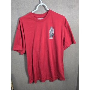 Thirty Single‎ Skeleton King Graphic T Shirt XL Red Skull Grim Reaper Tee